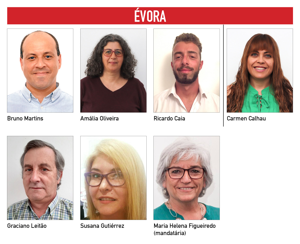 fotos dos candidatos e candidatas 