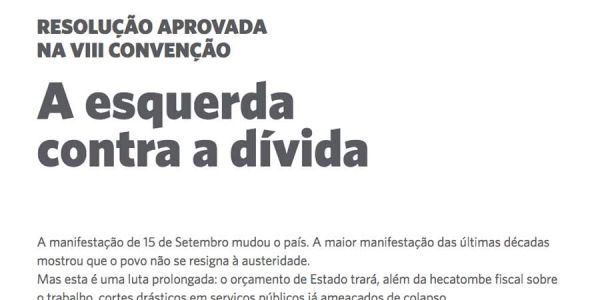 Resolução da VIII Convenção Nacional do Bloco