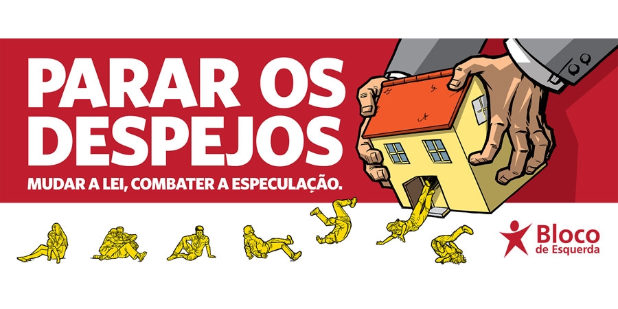 Bloco lança campanha para travar despejos