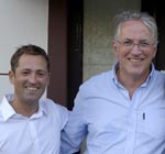 Pedro Mendonça (à esquerda) e Francisco Colaço (à direita) são os candidatos do Bloco à autarquia do Cartaxo