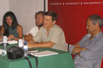 Mesa do debate em Sines - Foto de Ana Sartóris