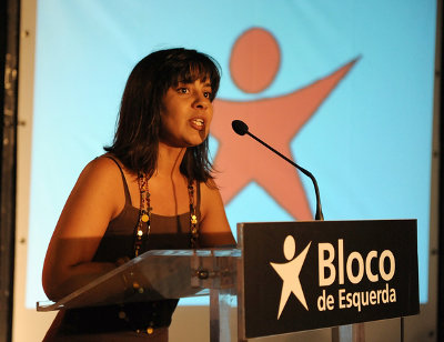Sandra Cunha, candidata do Bloco à freguesia de Quinta do Conde (Sesimbra)