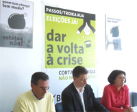 Conferência de imprensa em Braga