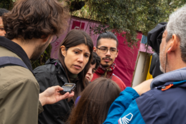Mariana Mortágua em piquete contra demolições: “Não é uma solução aceitável”